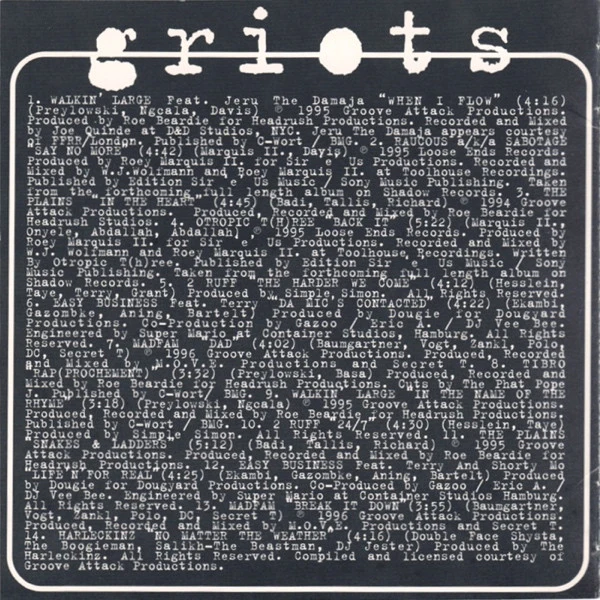 Various - Griots (CD, Comp) - Image 2