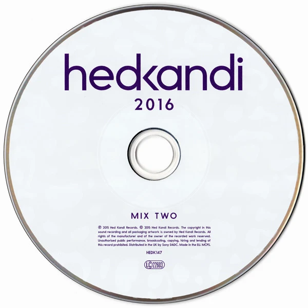 Various - Hed Kandi 2016 (3xCD, Comp, Mixed) - Image 5
