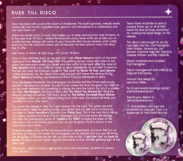 Various - Hed Kandi: Dusk Till Disco (2xCD, Mixed) - Image 4