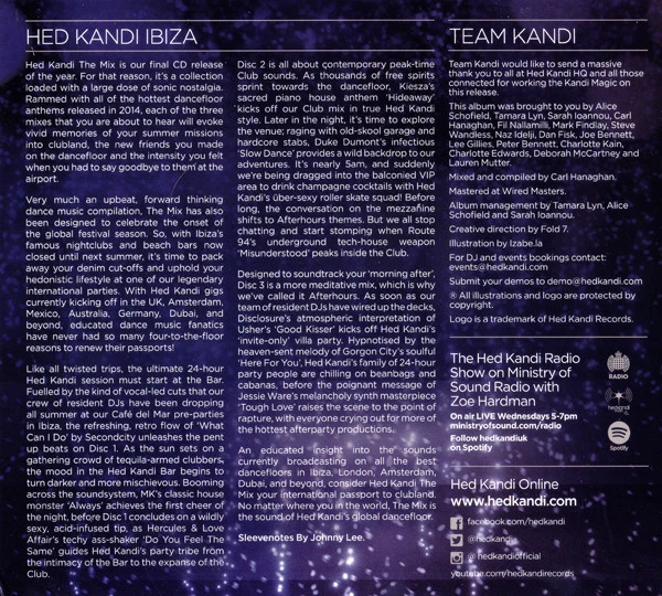 Various - Hed Kandi: The Mix 2015 (3xCD, Comp, Mixed) - Image 3