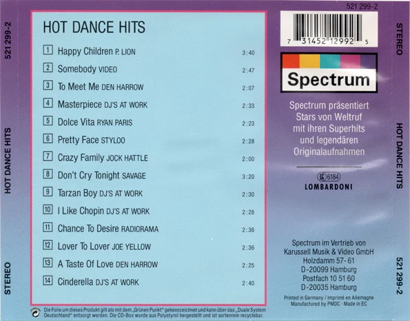 Various - Hot Dance Hits (CD, Comp, Mixed) - Image 2