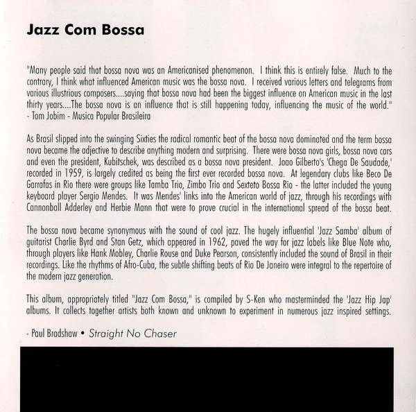 Various - Jazz Com Bossa (CD, Comp) - Image 3