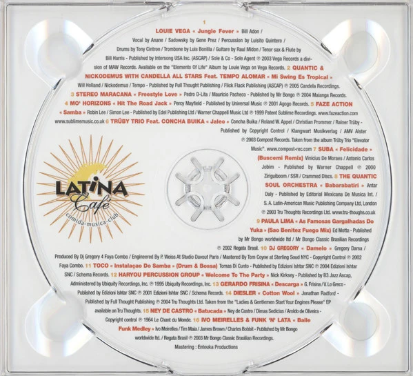Various - Latina Café Best Of (2xCD, Comp) - Image 4