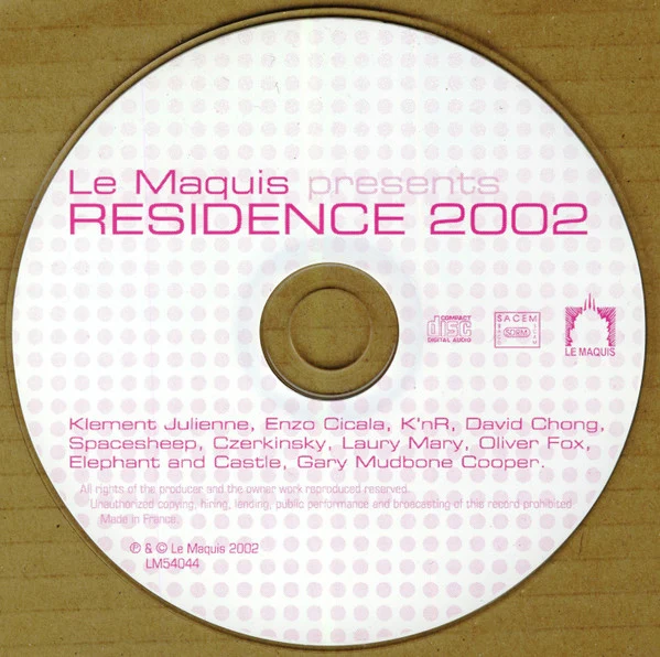 Various - Le Maquis Presents Residence 2002 (CD, Comp) - Image 5