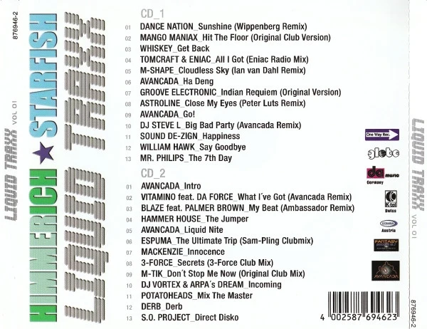 Various - Liquid Traxx Vol. 01 - Himmerich - Starfish (CD, Comp + CD, Comp, Mixed) - Image 2