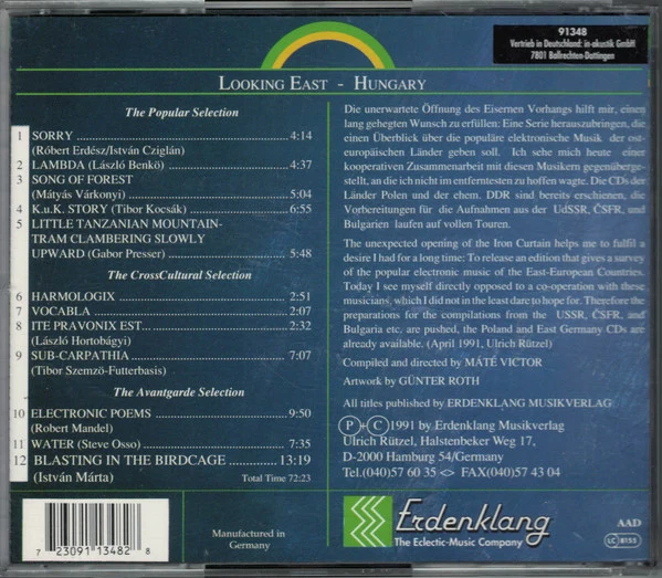 Various - Looking East - Electronic East - Synthesizer Music From Hungary (CD, Comp) - Image 2