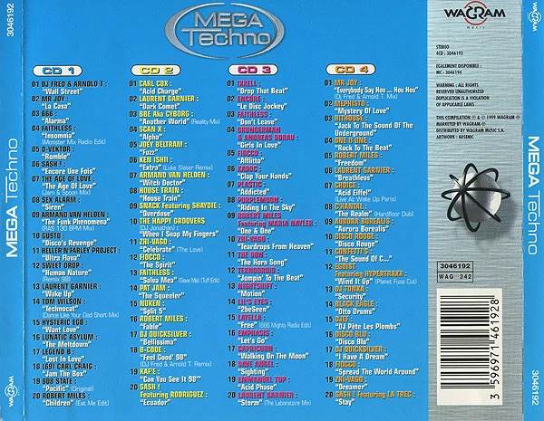 Various - Mega Techno (4xCD, Comp) - Image 2