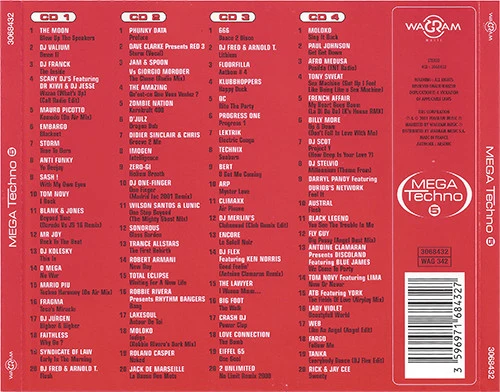 Various - Mega Techno 5 (4xCD, Comp) - Image 2