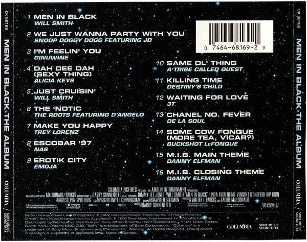 Various - Men In Black (The Album) (CD, Album, Comp) - Image 2