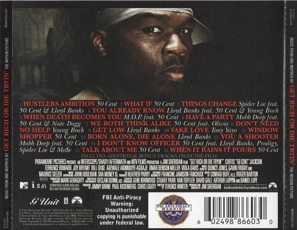Various - Music From And Inspired By Get Rich Or Die Tryin' The Motion Picture (CD, Comp) - Image 5