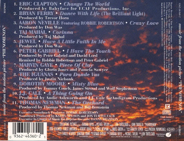 Various - Music From The Motion Picture Phenomenon (CD, Album, Comp) - Image 4