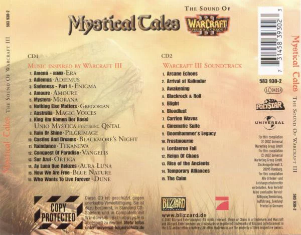 Various - Mystical Tales (The Sound Of Warcraft III) (2xCD, Comp, Copy Prot.) - Image 2