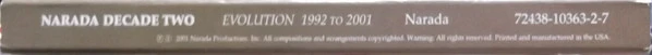 Various - Narada Decade Two Evolution 1992 To 2001 (2xCD, Comp) - Image 4
