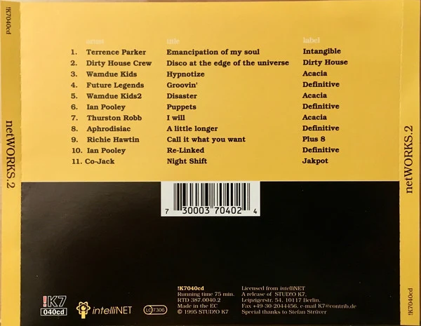 Various - NetWORKS. 2 - An IntelliNET Compilation (CD, Comp) - Image 3