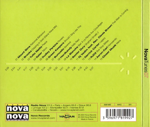 Various - Nova Tunes 07 (CD, Comp) - Image 2