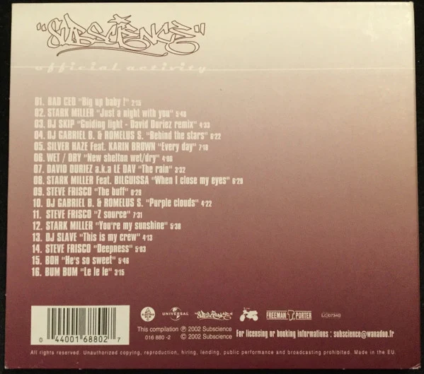 Various - Official Activity (CD, Comp, Dig) - Image 2