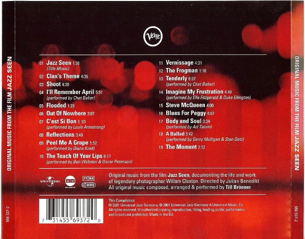 Various - Original Music From The Film Jazz Seen (CD, Album, Comp) - Image 2