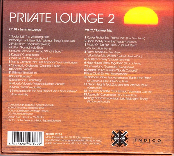 Various - Private Lounge 2 (2xCD, Comp, P/Mixed, Dig) - Image 2