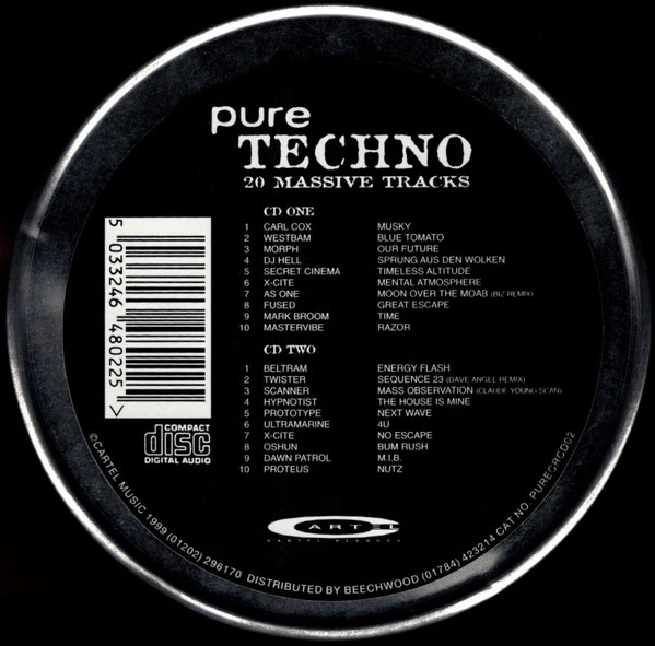 Various - Pure Techno (2xCD, Comp) - Image 2