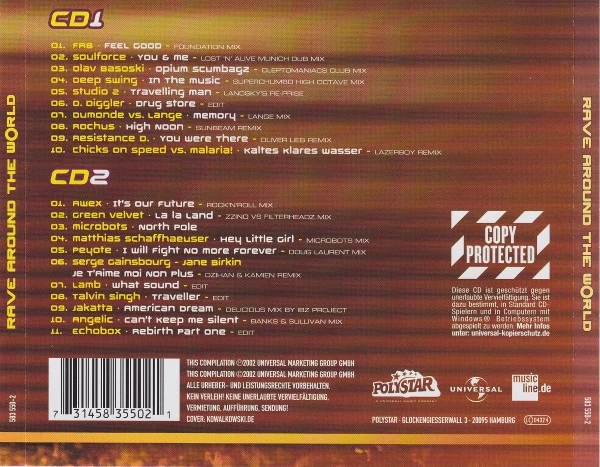 Various - Rave Around The World Vol. 3 - The Thai Break (2xCD, Comp, Copy Prot.) - Image 2