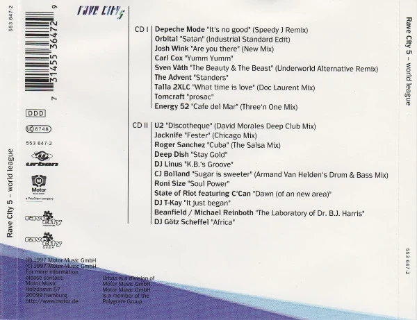Various - Rave City 5 - World League (2xCD, Comp) - Image 2