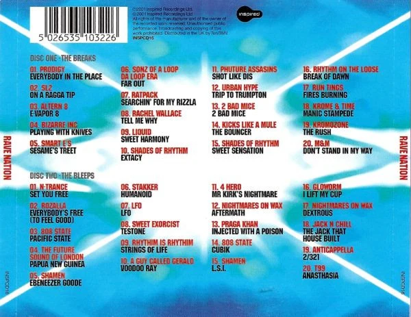 Various - Rave Nation (2xCD, Comp, P/Mixed) - Image 2