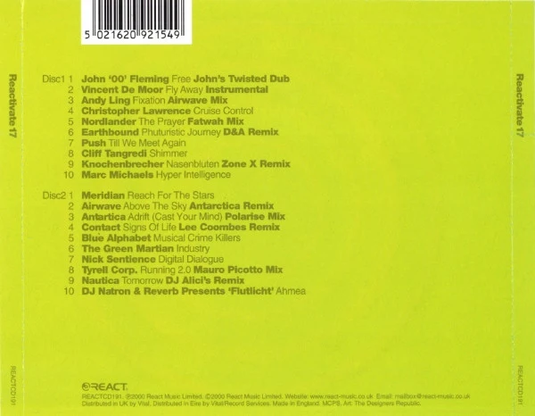 Various - Reactivate 17 (2xCD, Comp) - Image 2