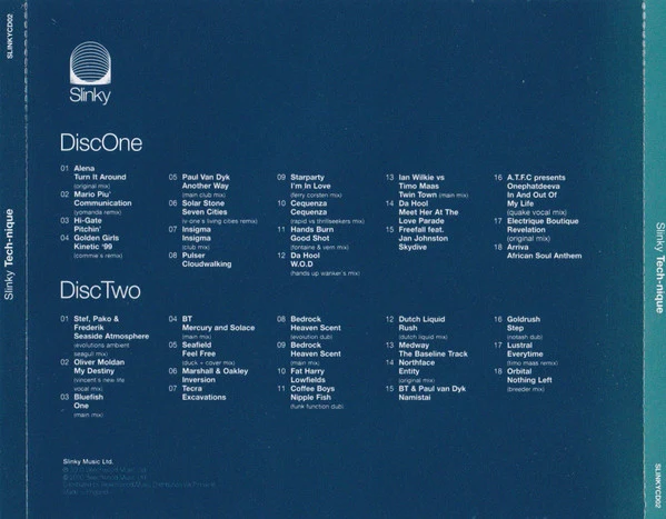 Various - Slinky Tech-nique (2xCD, Comp, Mixed) - Image 5