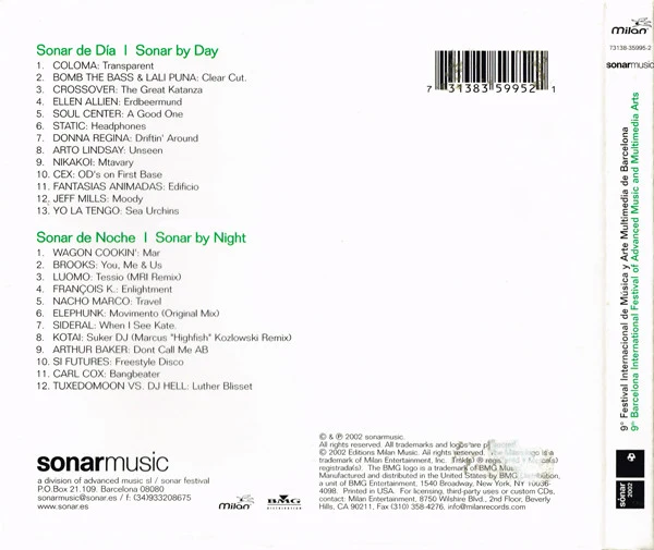 Various - Sónar 2002 (2xCD, Comp) - Image 3