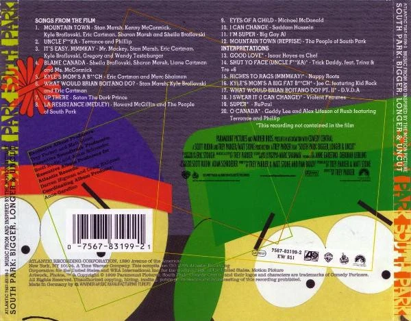 Various - South Park: Bigger, Longer & Uncut (Music From And Inspired By The Motion Picture) (CD, Album) - Image 3