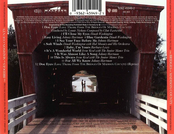 Various - The Bridges Of Madison County - Music From The Motion Picture (CD, Album, Comp) - Image 5