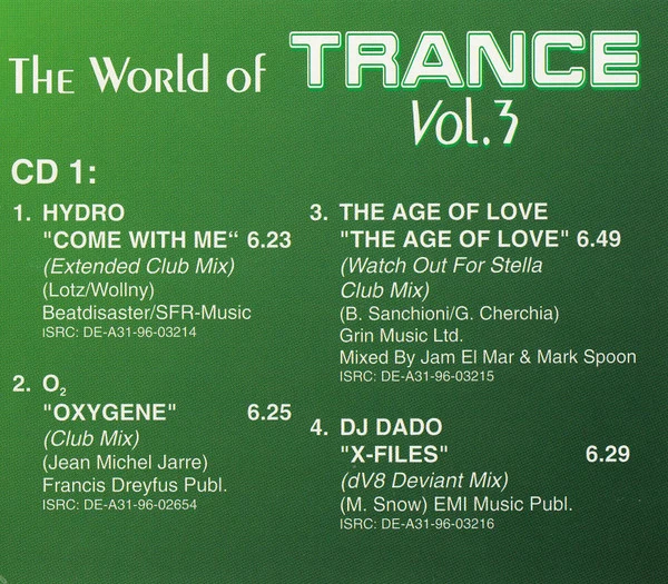 Various - The World Of Trance Vol. 3 (2xCD, Comp) - Image 3