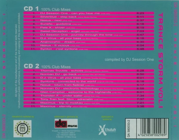 Various - Trance Storm Vol. 1 (2xCD, Comp) - Image 2