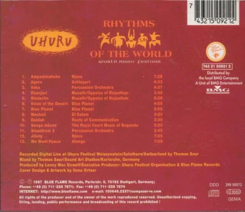 Various - Uhuru; Rhythms Of The World (CD, Comp) - Image 2