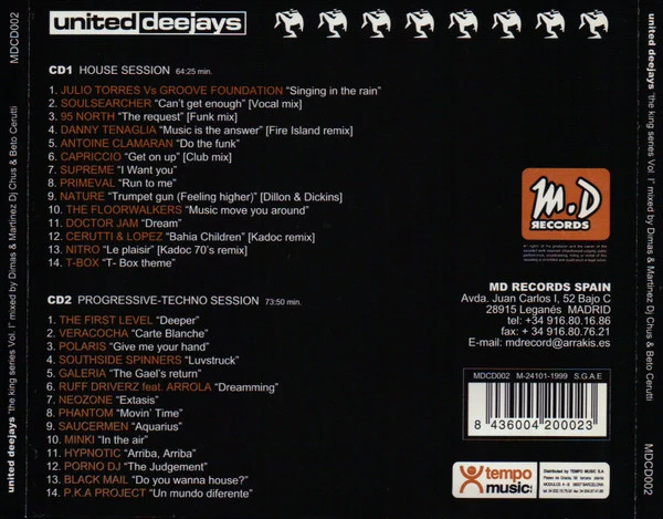 Various - United Deejays - The King Series Vol. 1 (2xCD, Comp, Mixed) - Image 5