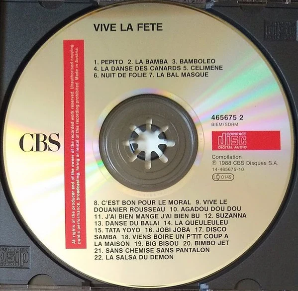 Various - Vive La Fête (CD, Comp) - Image 3