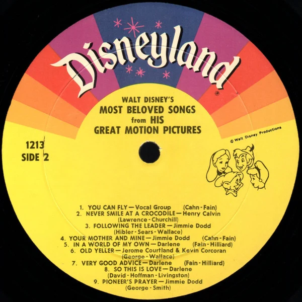 Various - Walt Disney's Most Beloved Songs From His Great Motion Pictures (LP, Album, Mono, RP) - Image 4