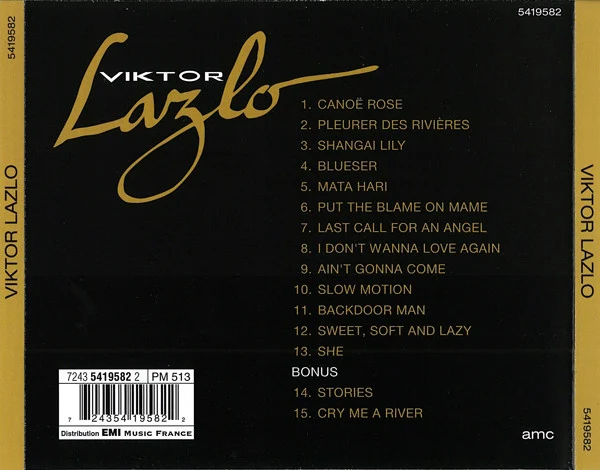 Viktor Lazlo - Canoë Rose / Pleurer Des Rivières (CD, Comp) - Image 2