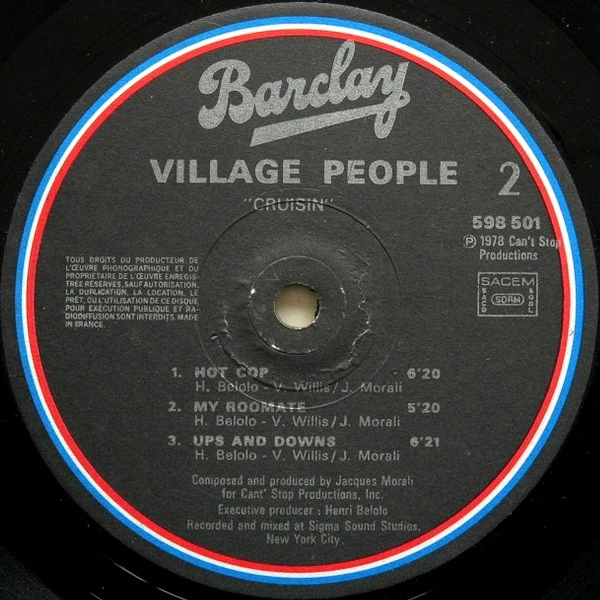 Village People - Cruisin' (LP, Album) - Image 4