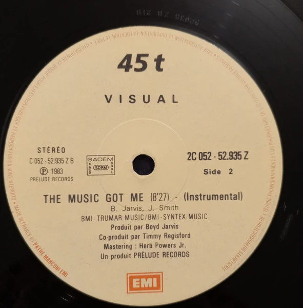 Visual - The Music Got Me (12") - Image 2