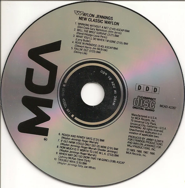 Waylon Jennings - New Classic Waylon (CD, Comp) - Image 3