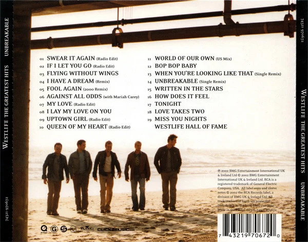 Westlife - Unbreakable - The Greatest Hits Vol. 1 (CD, Comp, Enh) - Image 2