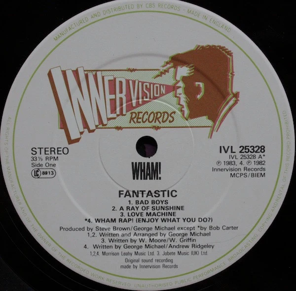 Wham! - Fantastic (LP, Album) - Image 3