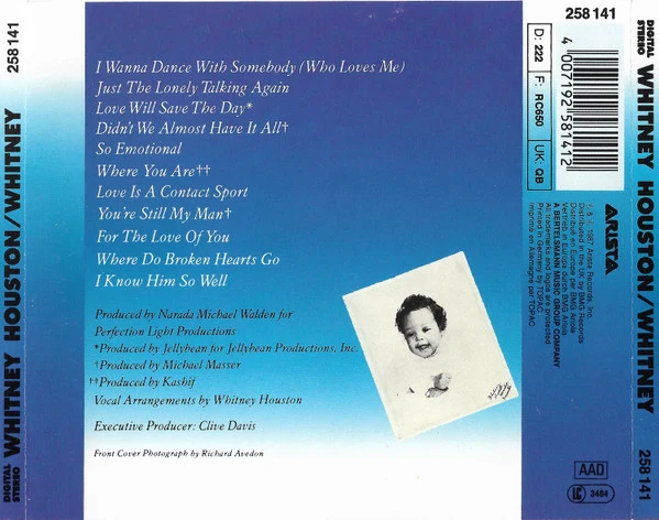 Whitney Houston - Whitney (CD, Album, RP) - Image 2