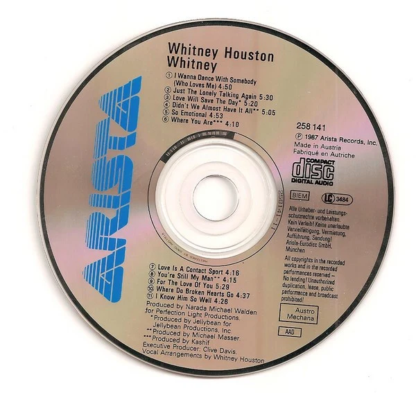 Whitney Houston - Whitney (CD, Album, RP) - Image 3