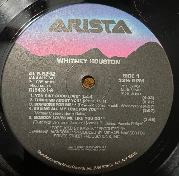Whitney Houston - Whitney Houston (LP, Album, Club, Bar) - Image 3