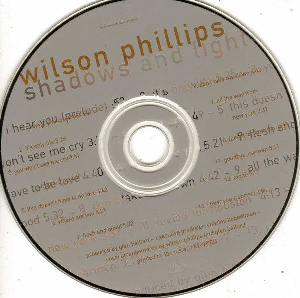 Wilson Phillips - Shadows And Light (CD, Album) - Image 4