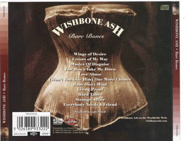 Wishbone Ash - Bare Bones (CD, Album) - Image 2