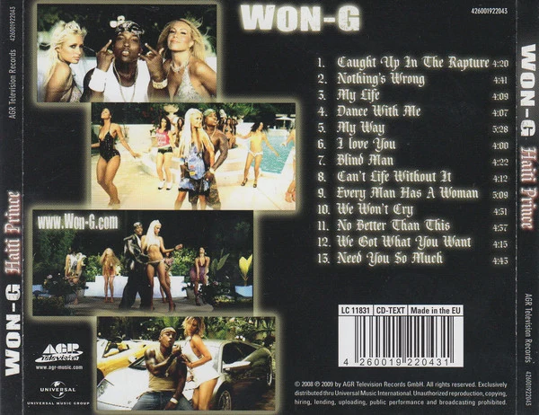 Won-G - Haiti Prince (CD, Album) - Image 2