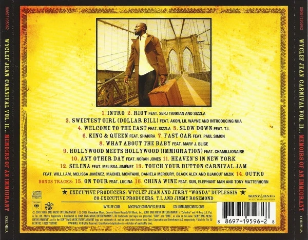 Wyclef Jean - Carnival Vol. II... Memoirs Of An Immigrant (CD, Album) - Image 2